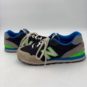 New Balance 515 V3 Mens Sz 11 Sneaker Neon Green Blue Grey Black Suede Shoes